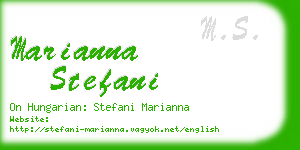 marianna stefani business card